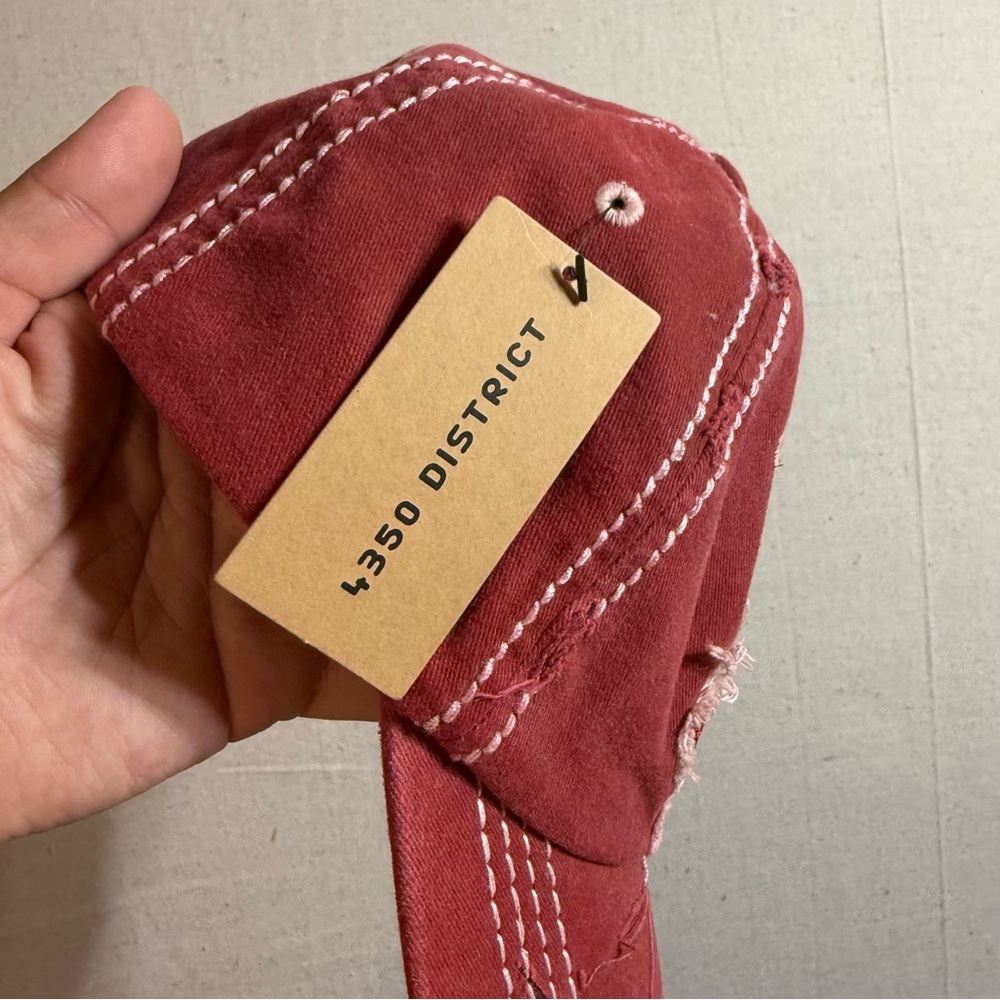 4350 District Burgundy‎ Wine Sport Hat - Picture 5 of 8